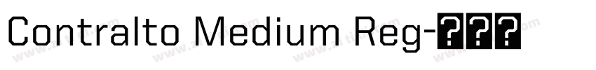 Contralto Medium Reg字体转换